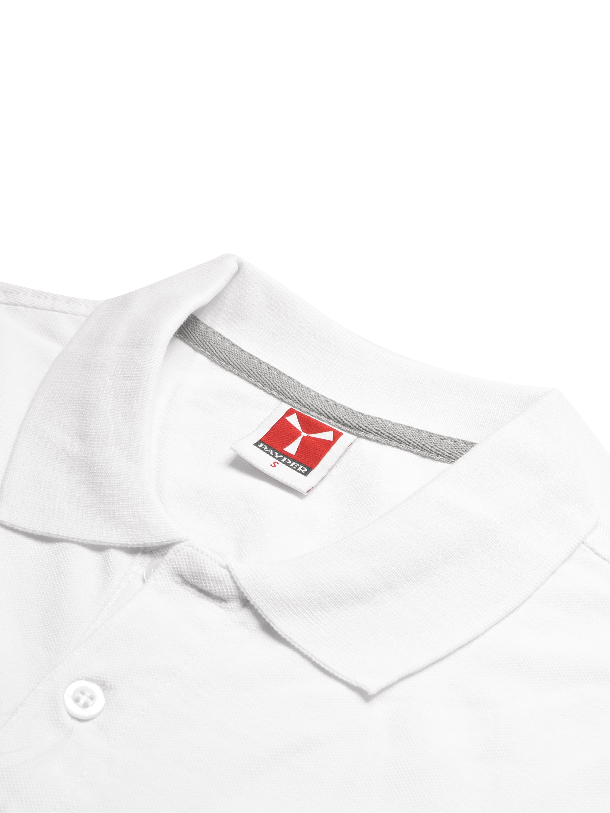 PYPR Summer Solid Polo Shirt For Men-White-BR13820