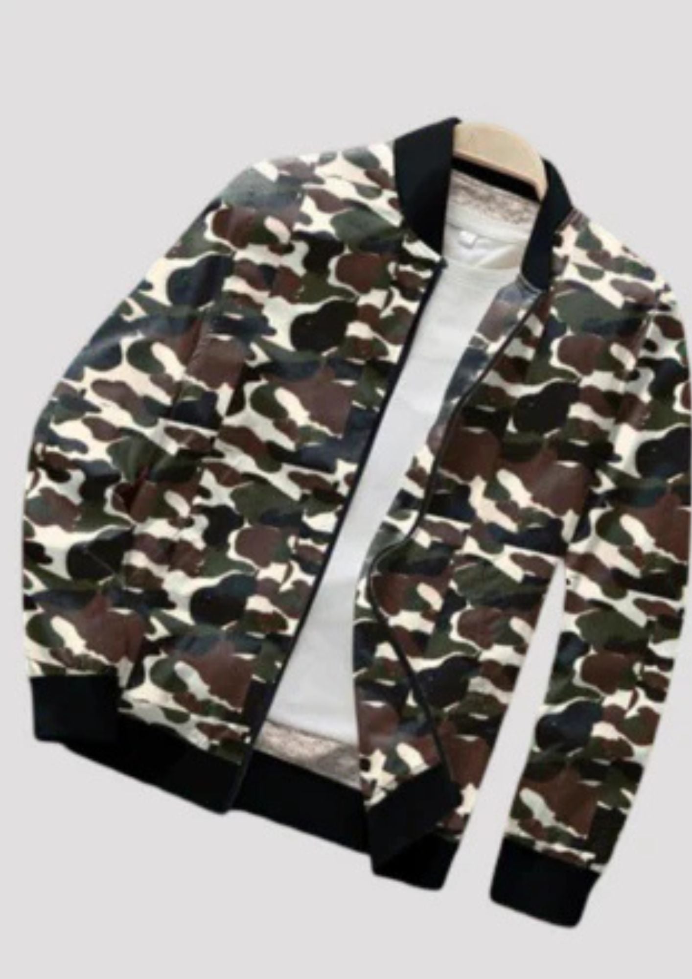 Louis Vicaci Fur Zipper Bomber Jacket For Men-RT1494