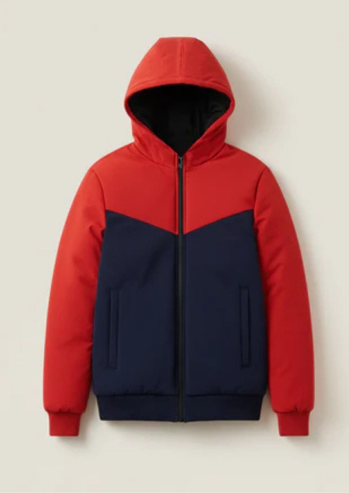 Stylish Zipper Puffer Jacket For Mens-BRPH04