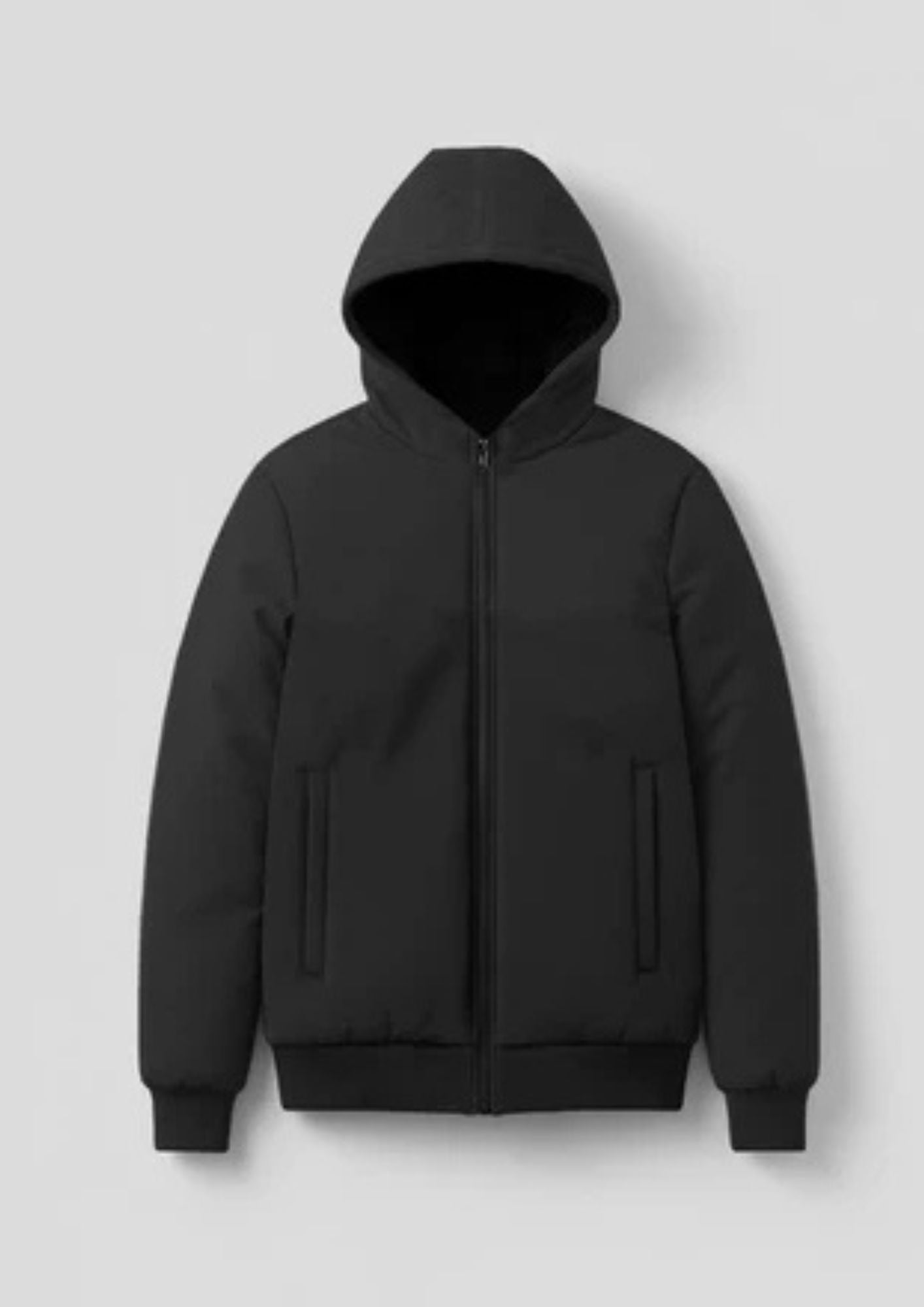 Stylish Zipper Puffer Jacket For Mens-BRPH01