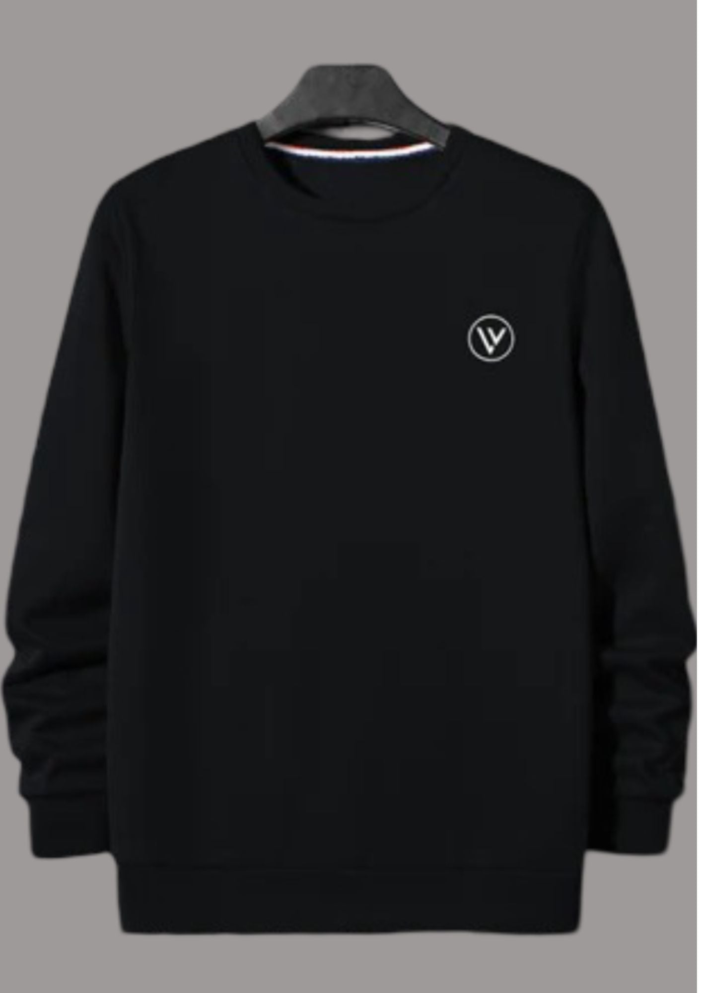 Louis Vicaci Terry Fleece Funky Style Sweatshirt For Men-Black-BR14459