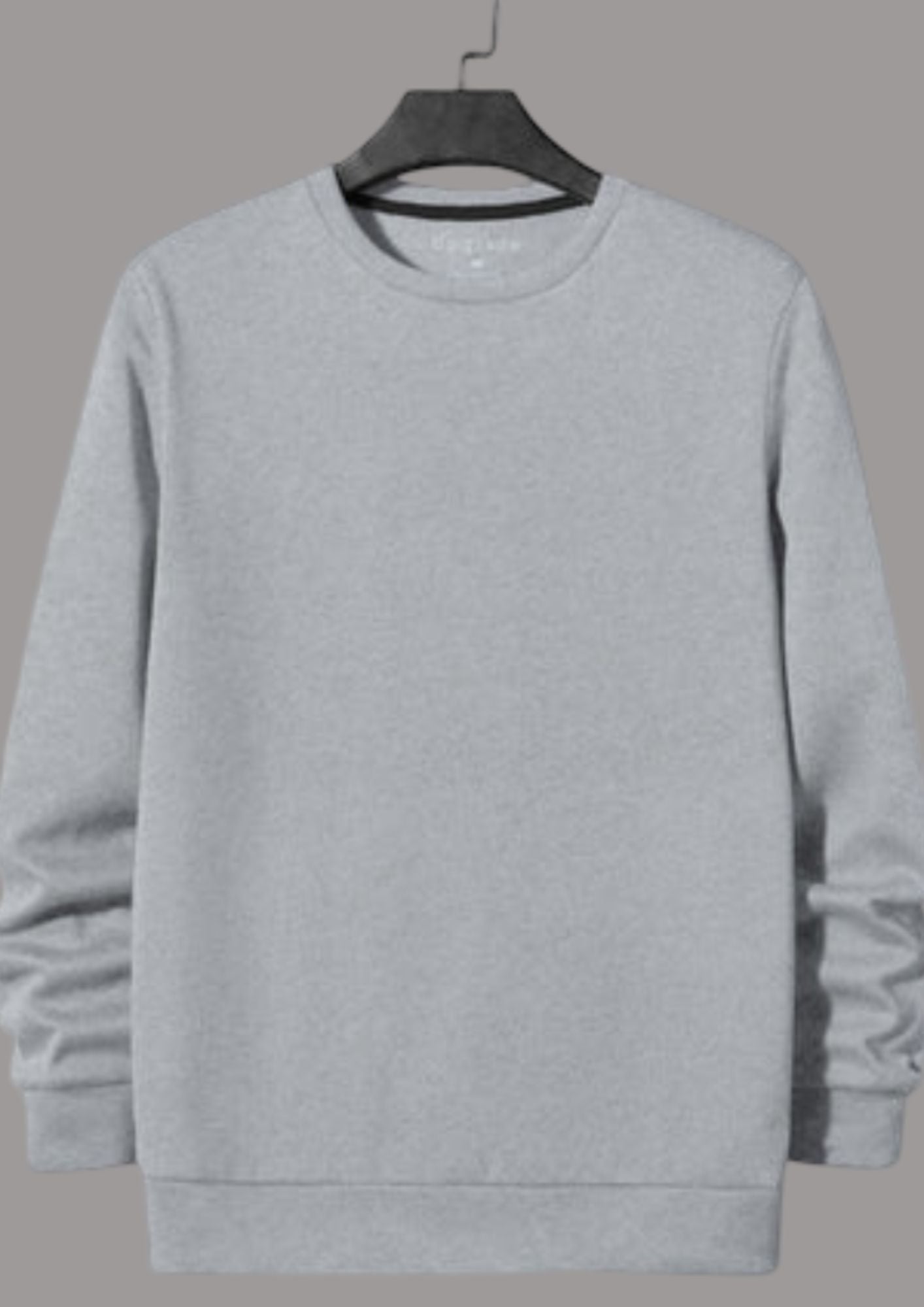 Upgrade Fashion Terry Fleece Funky Style Sweatshirt For Men-Grey Melange-BR14464