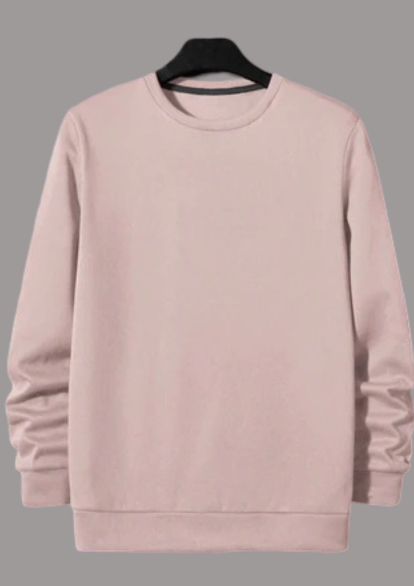Upgrade Fashion Fleece Funky Style Sweatshirt For Men-Light Pink-BR14467