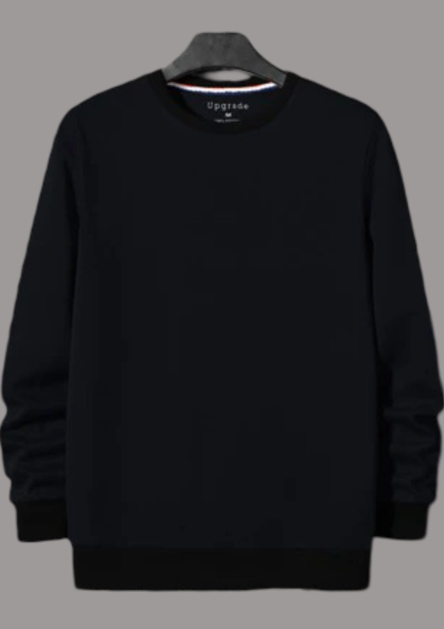 Upgrade Fashion Terry Fleece Funky Style Sweatshirt For Men-Mid Navy with Black-BR14473