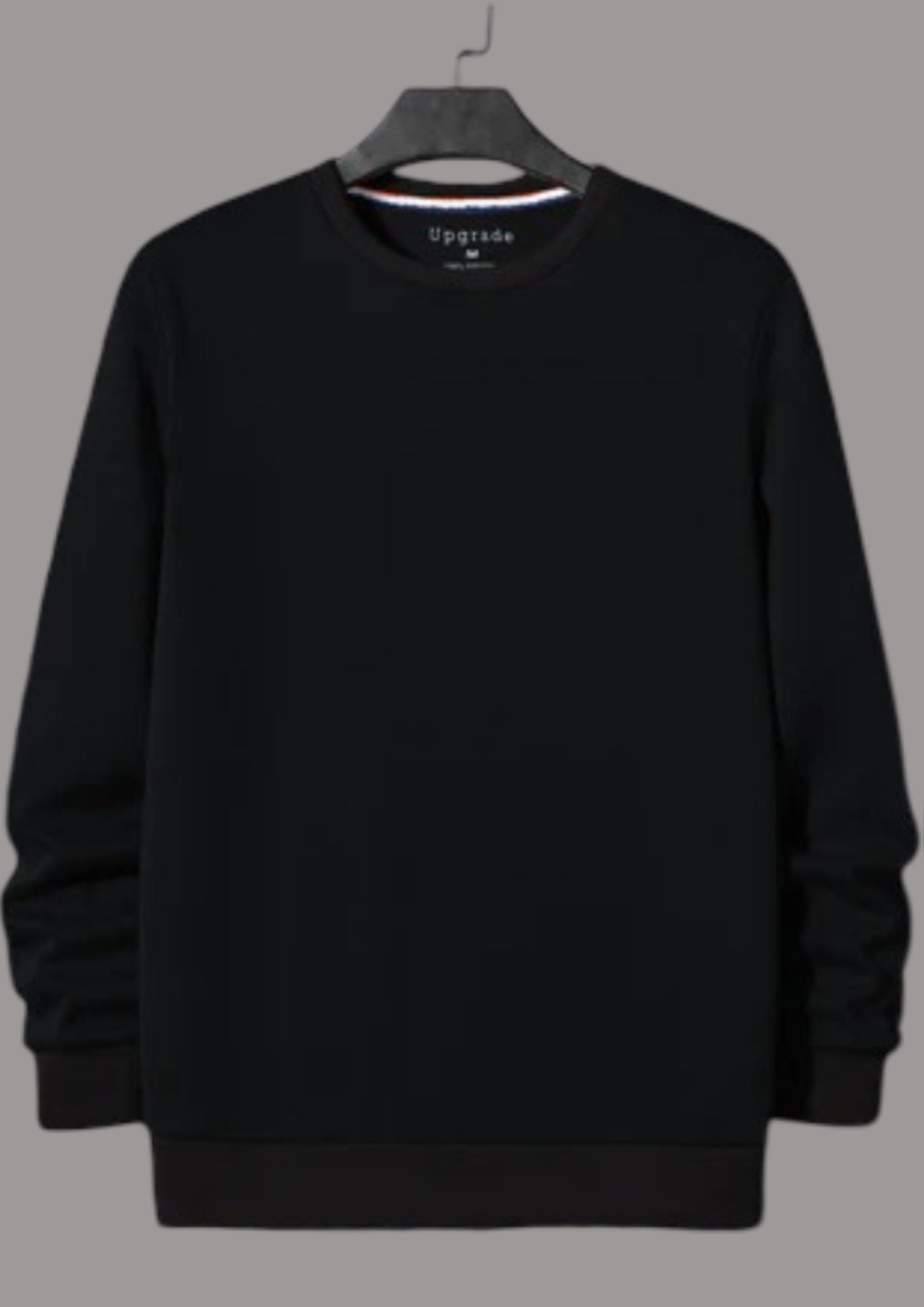 Upgrade Fashion Terry Fleece Funky Style Sweatshirt For Men-Dark Navy with Brown-BR14474