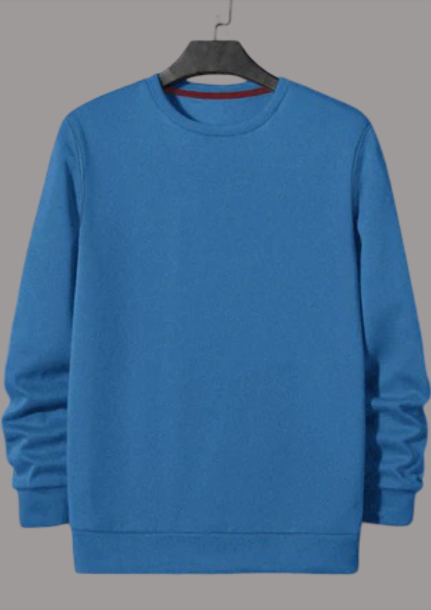 Upgrade Fashion Terry Fleece Funky Style Sweatshirt For Men-Cyan Blue-BR14512