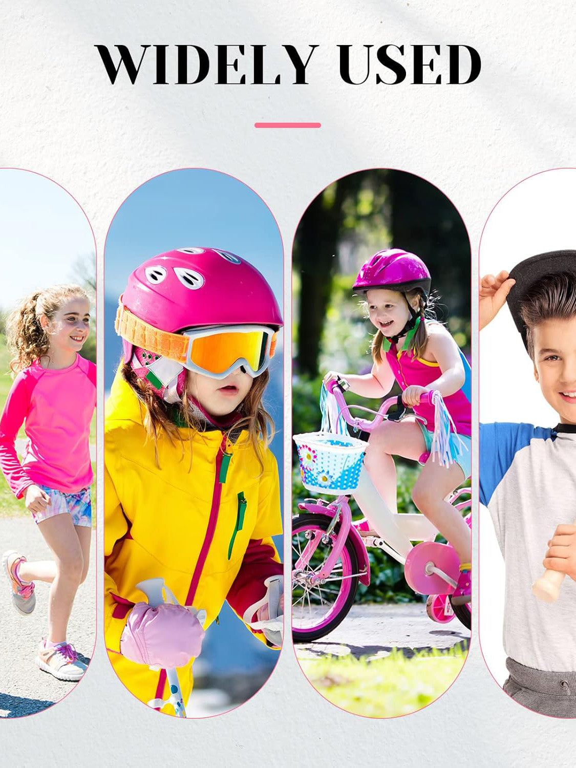 Premium Quality Foot Elsatic Guards Pair For Kids-Pink-LV501