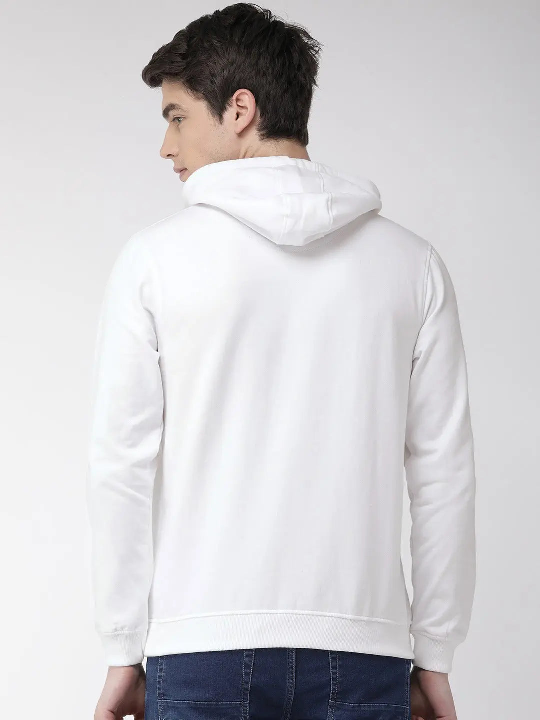 RB Fleece Pullover Hoodie For Men White-SP308