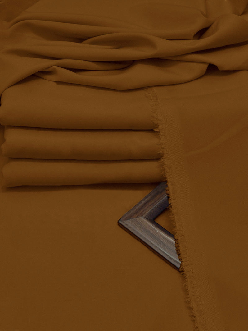 S.B Brand Premium Wash & Wear Unstitched Suit For Men-Mustard-BE3127/BR15017