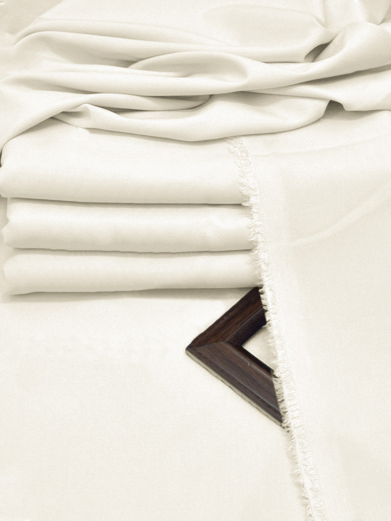 S.B Brand Premium Wash & Wear Unstitched Suit For Men-White-BE3130/BR15020