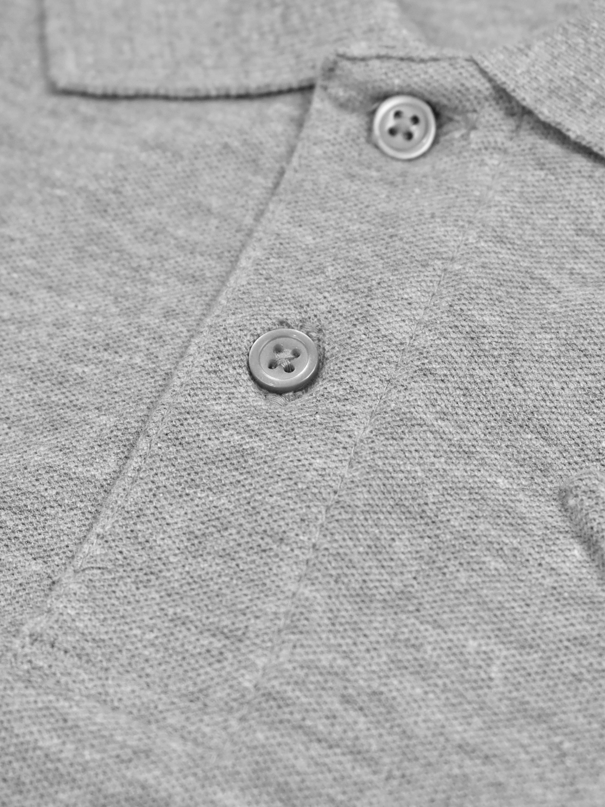 Basic London Half Sleeve Polo Shirt For Men-Grey Melange-SP1940/RT2486