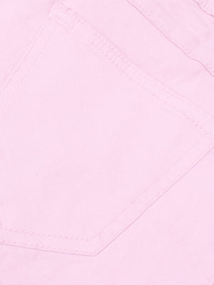 Spring Field Slim Fit Cotton Denim For Ladies-Light Pink-CSD12