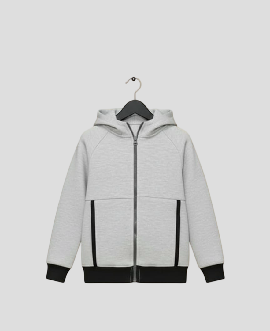 LV Terry Fleece Full Zipper Hoodie For Kids-BE2404/BR14476