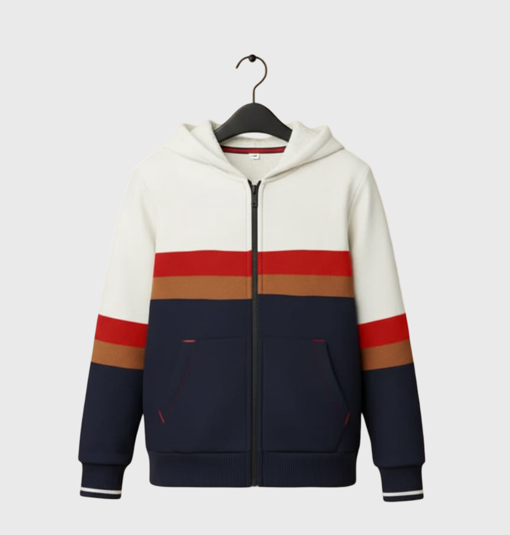 LV Fleece Full Zipper Hoodie For Kids-BE2759/BR14657