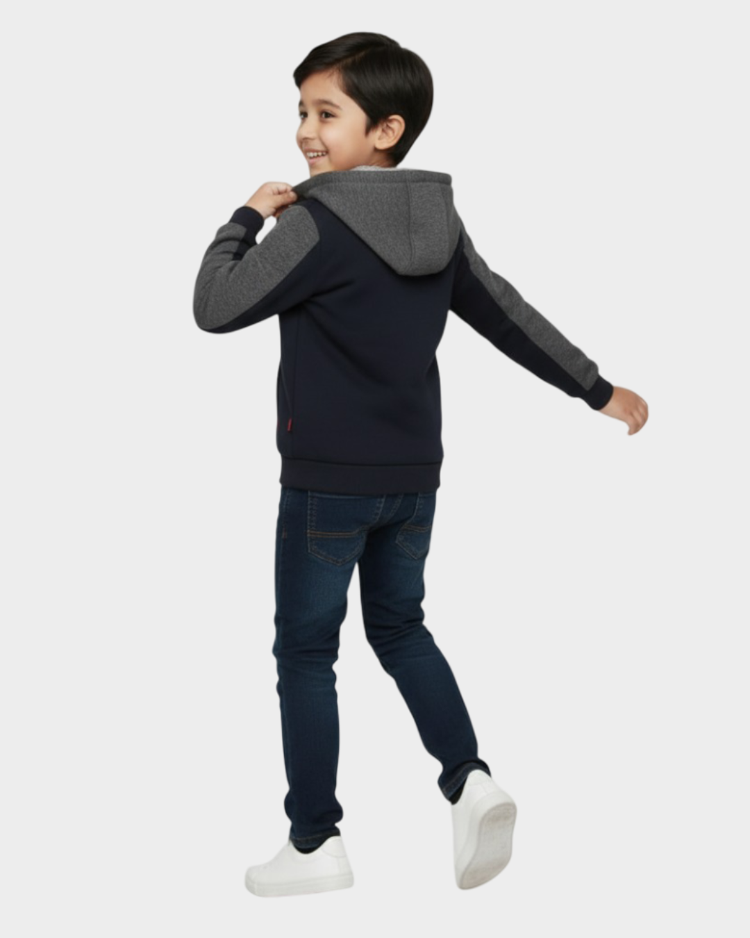 LV Inner Fur Hood Fleece Full Zipper Hoodie For Kids-BE2555/BR14526