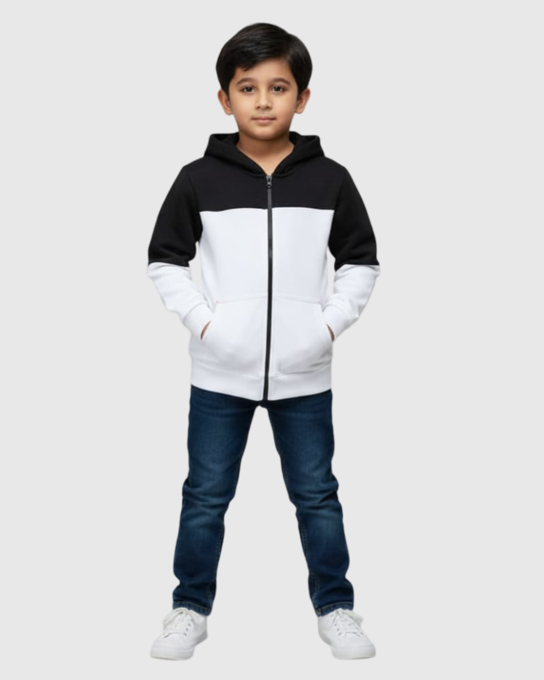 LV Inner Hood Fur Fleece Full Zipper Hoodie For Kids-BE2350/BR14457