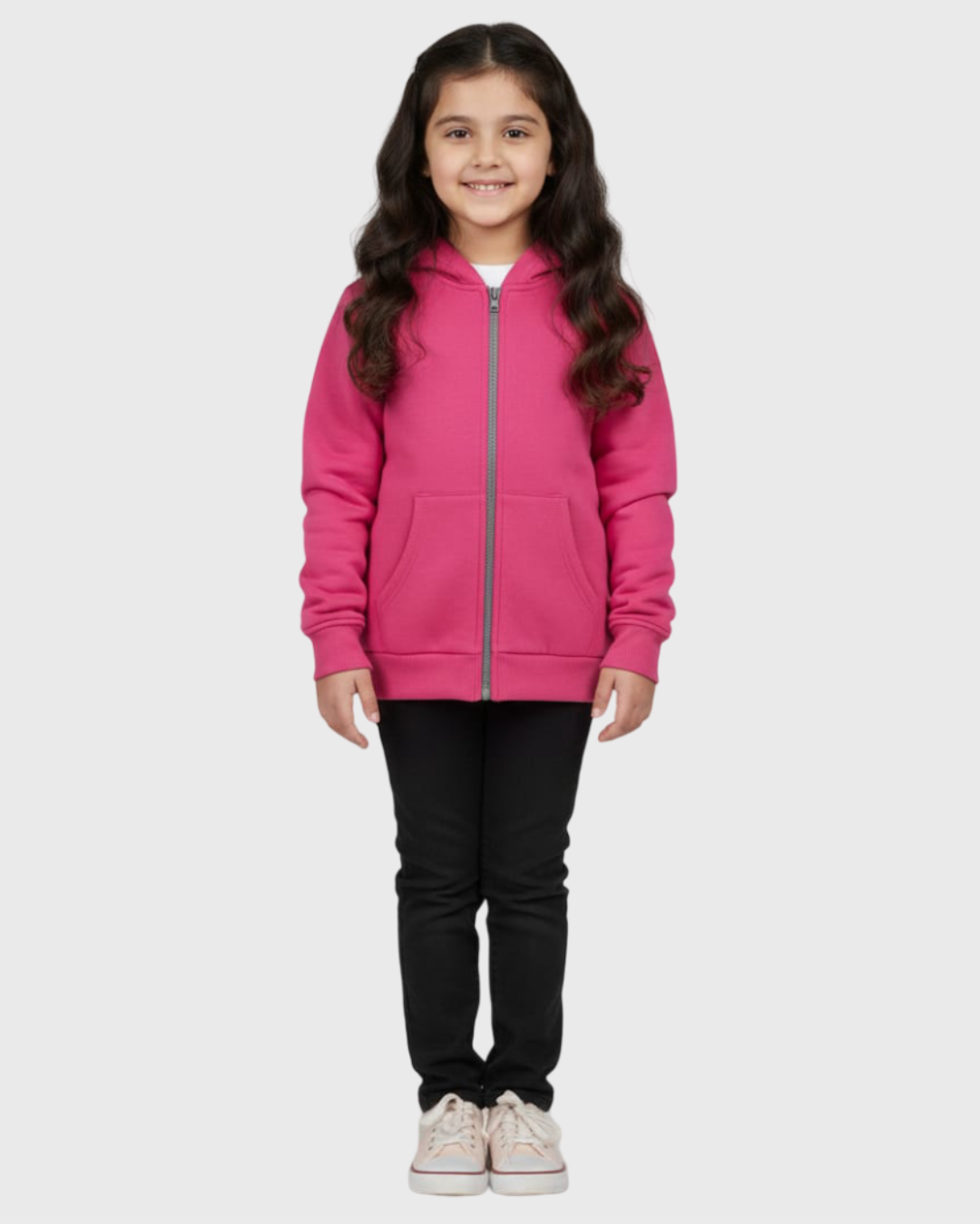 LV Polo Raglan Sleeve Fleece Zipper Hoodie For Kids-SP1239/RT2307