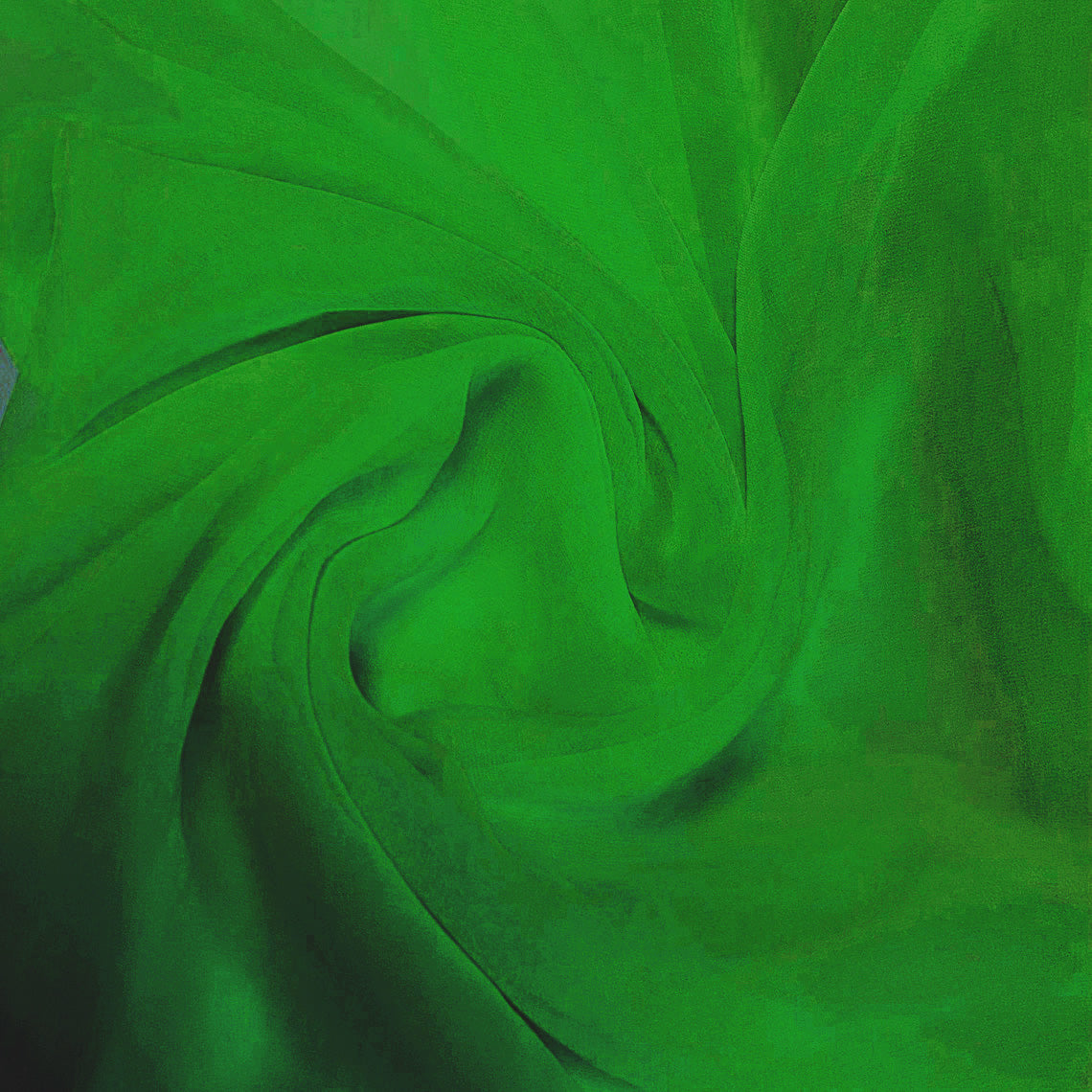 important Net Dupatta-parrot green