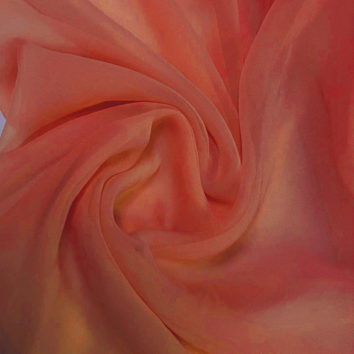 important Net Dupatta-dark peach