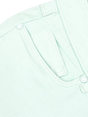 Charlis Togle Slim Fit Cotton Denim For Ladies-Light Green-BR13545