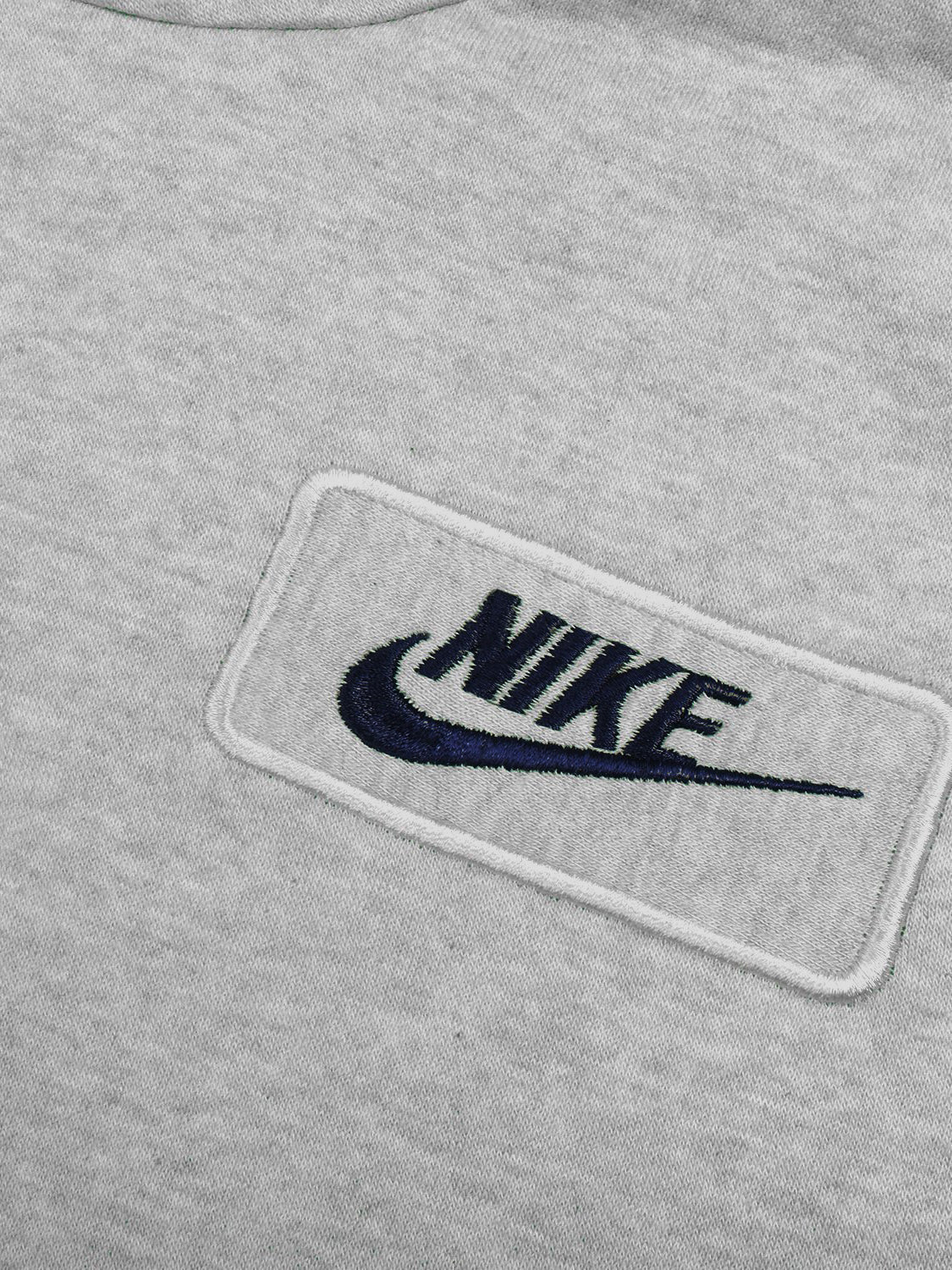 NK Fleece Funnel Neck Pullover Hoodie For Men-Grey Melange-SP393
