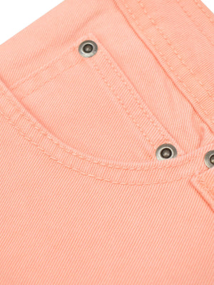 JL Studio Regular Fit Denim For Ladies-Coral Orange-RT2519