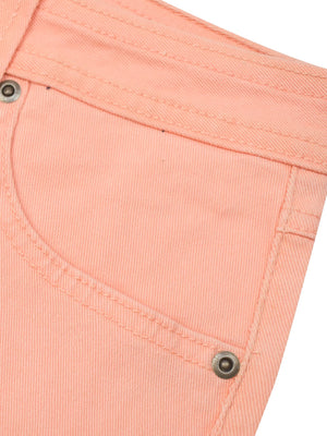 JL Studio Regular Fit Denim For Ladies-Coral Orange-RT2519