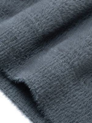 Louis Vicaci Turtle Neck Rabbit Wool Sweatshirt-Slate Grey-BE407/BR1169
