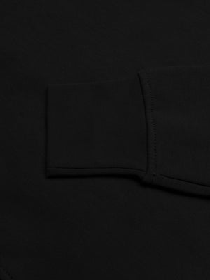 Louis Vicaci Fleece Raglan Sleeve Sweatshirt For Men-Black-BR864