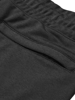 Louis Vicaci Slim Fit Lycra Trouser Pent For Men-Dark Grey Melange-BE18202/BR661 LV Lycra Trouser