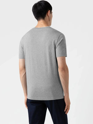Louis Vicaci Summer T Shirt For Men-Grey Melange-BE18021/BR618 Billabong